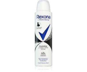 Rexona Invisible Black and White Déodorant vaporisateur anti-traces blanches et jaunes 150 ml