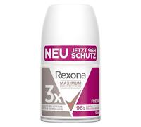 Rexona Maximum Protection Deo Roll-On Fresh antisudorifique avec protection 3 fois contre le stress, la chaleur et les mouvements, protection extrême 96 heures 50 ml