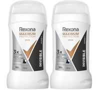 Rexona Maximum Protection Déodorant Stick Solide Anti-Transpirant 96H Invisible 50ml (Lot de 2)