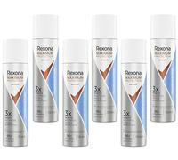 Rexona Maximum Protection Lot de 6 déodorants anti-transpirants sans parfum avec 3 protections contre le stress, la chaleur et les mouvements, doux pour la peau, avec 96 heures de protection contre la