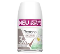 Rexona Maximum Protection Lot de 6 déodorants roll-on anti-transpirants au citron vert et à l'eau avec 3 protections contre le stress, la chaleur et les mouvements 96 heures de protection extrême 50