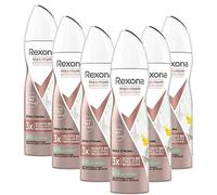Rexona Maximum Protection Lot de 6 sprays anti-transpirants Lime & Waterlily Scent avec 48 heures de protection contre la transpiration intense et les odeurs corporelles 150 ml