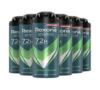 Rexona Men Advanced Protection Quantum Dry Lot de 6 déodorants anti-transpirants offrant jusqu'à 72 heures de protection contre la transpiration et les odeurs corporelles
