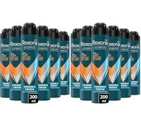 REXONA MEN - Déodorant Homme Thermo Fresh - Spray Anti-transpirant - Advanced Protection - Parfum Elégant et Frais - Protection 72h - Lot de 12x200 ml