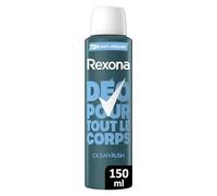 REXONA MEN Déodorant pour Tout le Corps Homme Spray 72h Ocean Rush 150ml | 96h d'efficacité Anti-Transpiration & Anti-Odeurs, 3x Plus Efficace, Testé dermatologiquement,Texture crème