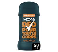 Rexona Men Déodorant pour Tout le Corps Stick 48H - Amber Woods - 50ml