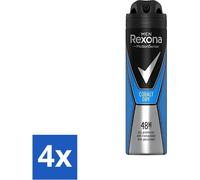 Rexona Men - Déodorant spray - Motion Sense - Cobalt Dry - Anti-transpirant & Transpirant - 150 ml - Pack avantage - 4 pièces