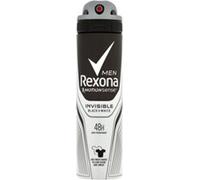 Rexona Men Invisible on Black + White Clothes Lot de 6 déodorants anti-transpirants en spray 150 ml (6 x 150)