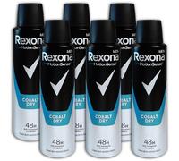 Rexona Men Lot de 6 sprays anti-transpirants pour homme Cobalt Dry 6 x 150 ml