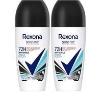 Rexona Nonstop Protection Déodorant roll-on Invisible Aqua 50 ml (Lot de 2)