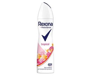 Rexona Tropical Motionsense Lot de 3 déodorants en spray pour femme 48 h 150 ml