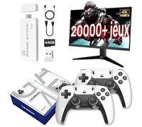 rexoplay - l'expérience rétro Gaming Ultime Console de Jeux rétro, avec HDMI 4K, 23 émulateurs intégrés, Plus de 20000 Jeux - Plug & Play avec manettes sans Fil Dual 2.4G