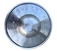 REXRYZ Boucleur médiéval tardif en acier, 30 cm, forgé à la main, finition texturée, pour HEMA, LARP, SCA, reconstitution