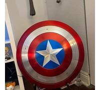 REXRYZ Bouclier Captain America Le Faucon et le Soldat de l'hiver - Réplique en métal - Armure médiévale d'Halloween - Bouclier de cosplay