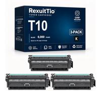 RexuitTio Remplacement de la Cartouche de Toner Compatible T10 à Haut rendement pour T10, Convient à Canon i-SENSYS C1533P C1538P, Noir