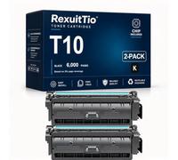 RexuitTio Remplacement de la Cartouche de Toner Compatible T10 à Haut rendement pour T10, Convient à Canon i-SENSYS C1533P C1538P, Noir