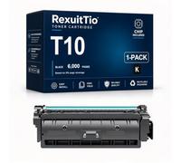 RexuitTio Remplacement de la Cartouche de Toner Compatible T10 à Haut rendement pour T10, Convient à Canon i-SENSYS C1533P C1538P, Noir