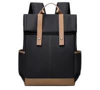 RexuitTio Sac à dos pour ordinateur portable de 14 pouces Roll Top Oxford Sac Carryall résistant à l'usure