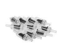 REXVTNS 10 pcs à pic de Pompe à Sens Unique | Vanne Non de Retour pour Aquarium/Aquarium | Vanne en Plastique de diamètre intérieur de 3 mm | Installation Robuste et Facile (Transparent Black)