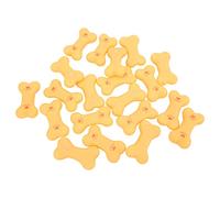 REXVTNS 20pcs Rubber Dog Squeaky Bone Toy | Teeth Maintenance Chew Toy for Small/Medium Dogs | Sturdy Puppy Chew Bone with Squeaker Sound | Helps Preserve Furniture
