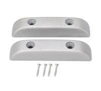 REXVTNS 2pcs Bass Tomb Rest | Metal Fatigue soulageant Le Repos du Doigt de Guitare pour Les Artistes/Groupes | Sturdy & Long - Durable avec Une Installation Simple (Silver)