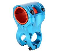 REXVTNS 35mm Riding Stem | High - Strength Aluminum Alloy Short Handlebar | 31.8 / 35mm Dual Caliber Compatible | CNC Hollow Design for Mountain/Road | 162g Lightweight Riding Accessory (Blue)