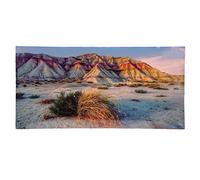 REXVTNS 3D PVC Aquarium Background | Mountain Desert Pattern Fish Tank Decoration | Easy - to - Apply Water - Proof Poster for Underwater Scaping/Bedroom Wall Art | 16.5 x 11.8 inches (61 * 41CM)