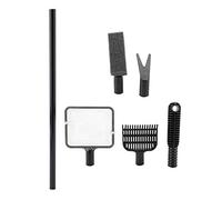 REXVTNS Aquarium Care Tool Set 4 in 1 | Fish Environment Brush/Net/Shovel/Clip | Portable ABS Plastic Kit | Easy Assembly for Freshwater/Saltwater Systems