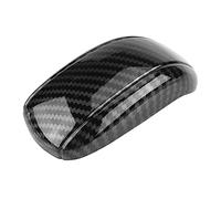 REXVTNS Autocollant de garniture de couvercle de pommeau de levier de vitesse de voiture, Durable pour Eclipse Cross 17-18 (Fibre de carbone noir)