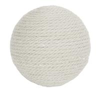 REXVTNS Cat Sisal Scratching Ball avec des Pierres cliquetis | Jouet interactif pour Les soulagement de l'ennui et Les Soins de la Griffe | Sisal Longue - Durable pour Les Chatons/Chats (White)