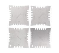 REXVTNS Ensemble de jauge de rayon entaillé de guitare | 4pcs Règle de touche en acier inoxydable | 7,25 pouces - Radius 20in pour la guitare/basse/ukulélé | Outil Luthier avec