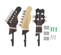 REXVTNS Guitar Wall Hooks 25kg High - Performance | 3pcs Synthetic Decorative Hooks for Living Room/Hallway/Bedroom | Music Themed Home Decor for Coats & Hats