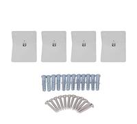 REXVTNS Invisible Bidacte Flottante - Mur en métal - étagère montée pour Chambre, Salon, Salle de Classe - Organisateur de Livre caché de l'espace (Pack, Blanc)