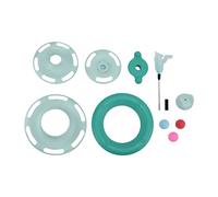REXVTNS Jouet de Platine de Chat interactif 4 Couches | Bâton de Plumes et 3 Boules pour Chatons | Rouleau de Piste de matériau PP Robuste | Multi - Cat Exercice Toy/Home Entertainment (Green)