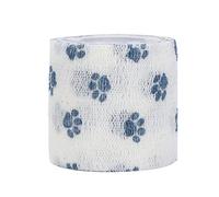 REXVTNS Pet Bandage with Adhesive | Breathable Non - Woven Wrap for Cats & Dogs | Liquid - Elastic Body Wrap | Doesn ' t Stick to Hair/Skin/Clothes | 5x4.5cm Injury Protection (Blue)