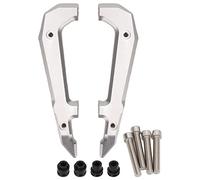 REXVTNS Poignée de siège de passager arrière de moto, remplacement en alliage d'aluminium avec Support de préhension ferme pour MSX125 GROM 2021 + (Argent)