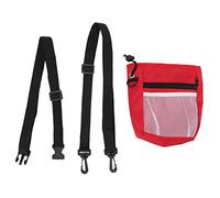 REXVTNS Poux de Formation des greffes de Chiens | Sac à Taille/Sac à bandoulière de Grande capacité/Clip - on | Nylon Protecteur avec Support de Sac de Merde | pour Une Formation / (Red)