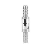REXVTNS Stainless Steel CO2 Check Valve | One Way Valve for Aquarium CO2 System/Oxygen Unit | Stops Water Backflow in Fish Tank/Gas Pump | Sturdy 304 Stainless Steel