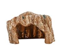 REXVTNS Synthetic Turtle Hide Rock | Authentic Basking Cave for Reptiles/Fish Enclosures | 15x11x9cm Climbing Environment | Eco - Friendly Decor