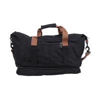 REXVTNS The Foldie Travel Bag Gym Bag Travel Duffle Bag Oxford Cloth Weekender Bag Dry and Wet Separation Sports Gym Bag with Shoulder Strap for Men Women (Black)