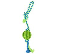 REXVTNS Toy de Dentition du Puzzle de Chien | Bord Traine Strong Treats Ball | Jouet à mâcher Rechargeable pour Chiots/Petits et Moyens Chiens | Caoutchouc sûr, contrôle de la Plaque (Green)
