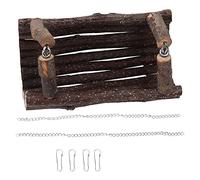 REXVTNS Tunnel de Swing Authentique de l'Applewood Pet | Chew Toy & Climbing Bridge pour Hamsters/Petits Animaux de Compagnie | Lit Suspendu avec 4 Crochets | Aide à la broyage des Dents