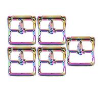 REXVTNS Zinc Alloy Belt Buckles 5Pcs | Robust Metal Buckle for Handbags/Pet Collars/DIY Crafts | Bright Color Replacement Hardware for Belts and Accessories (25mm)