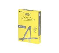Rey Adagio - Lisse - 104 micromètres - jaune intense - A4 (210 x 297 mm) - 80 g/m² - 500 feuille(s) ramette - papier pour reprographie (pack de 5)