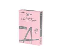 Rey Adagio - Lisse - 104 micromètres - rose - A4 (210 x 297 mm) - 80 g/m² - 500 feuille(s) ramette - papier pour reprographie (pack de 5)