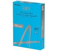 Rey Adagio - Lisse - 202 microns - bleu intense - A4 (210 x 297 mm) - 160 g/m² - 250 feuille(s) ramette - papier pour reprographie (pack de 5)