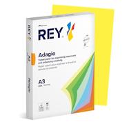 REY® ADAGIO, papier couleur jaune intense, 80g, A3, PEFC™, ramette de 500 feuilles