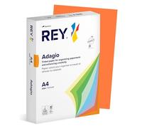 REY® ADAGIO, papier reprographique, orange intense, 80g, A4, PEFC™, ramette de 500 feuilles