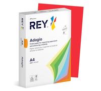 Ramette papier couleur Rey Adagio couleurs intenses A4 80 gr - 500 feuilles - rouge vif