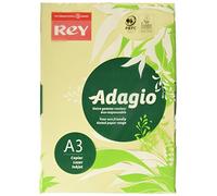 Rey Adagio Ramette de 250 feuilles papier couleur 160g A3 Canaris